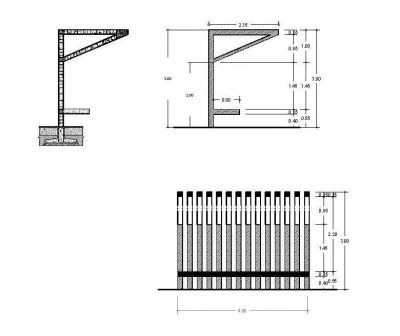 Panchina con riparo dwg