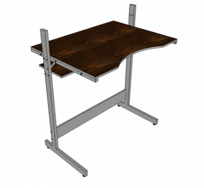 Стоячий стол Sketchup model