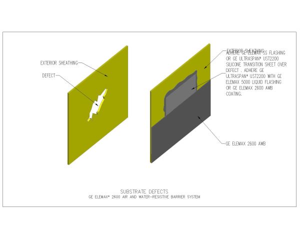 Free AutoCAD 2D Air Barriers- Air & Water Resistive Barrier System Substrate Defects