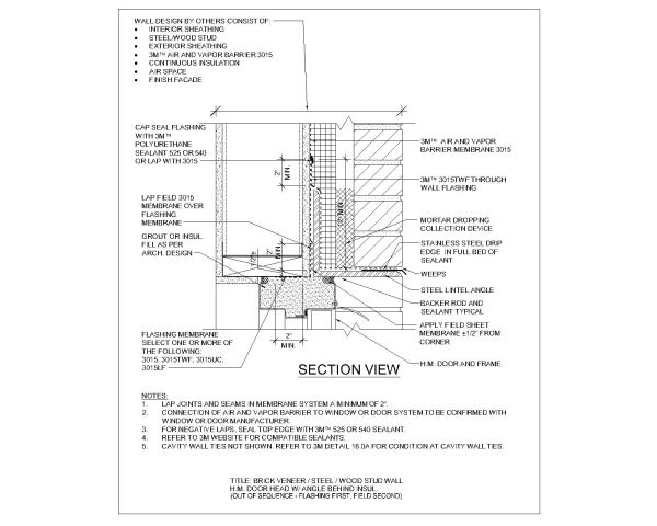 Free AutoCAD DWG for Wood Stud Wall Door Head With Angle Behind-3