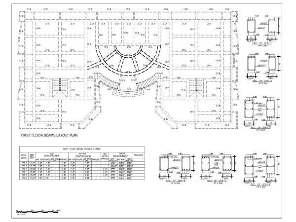 Free AutoCAD 2D Editable Drawings for Multistoried Shopping Mall First Floor Plan