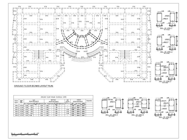Free AutoCAD 2D Editable Drawings for Multistoried Shopping Mall Ground Floor layout Plan