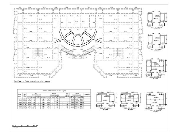 Free AutoCAD 2D Editable Drawings for Multistoried Shopping Mall 2nd Floor Plan_3