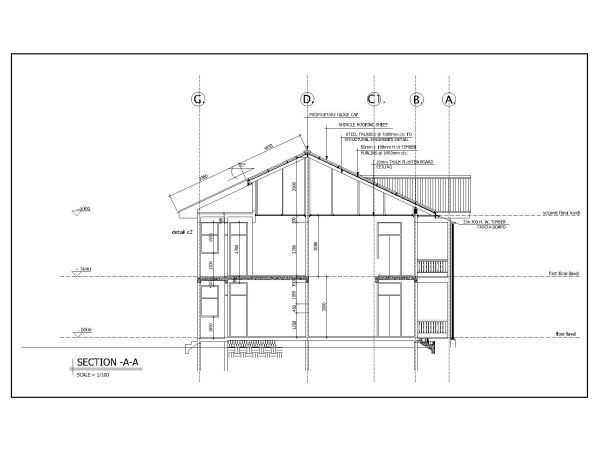 Free AutoCAD 2D Editable Drawings for Apartment Flate Section_ A