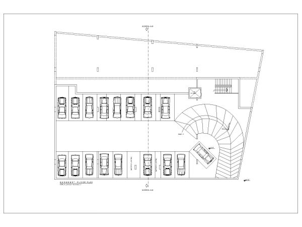 Free AutoCAD 2D editable Drawing of Apartments & Commercial Flats Basement Plan_5