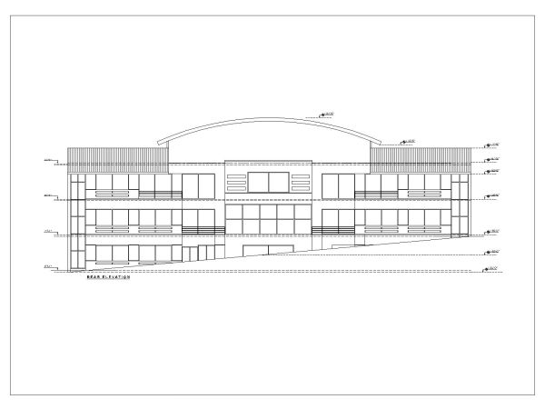 Free AutoCAD 2D editable Drawing of Apartments & Commercial Flats Elevation_ 2