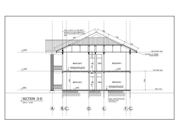 Free AutoCAD 2D editable sectional Drawing of Small Families apartment set - 13