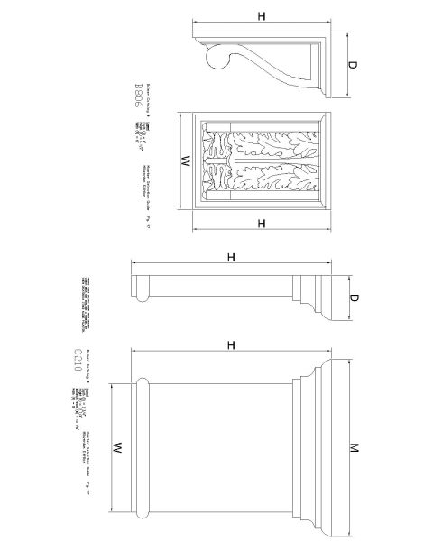Free AutoCAD 2D Editable Drawings for Architectural Decoration Arts for Facades - 26