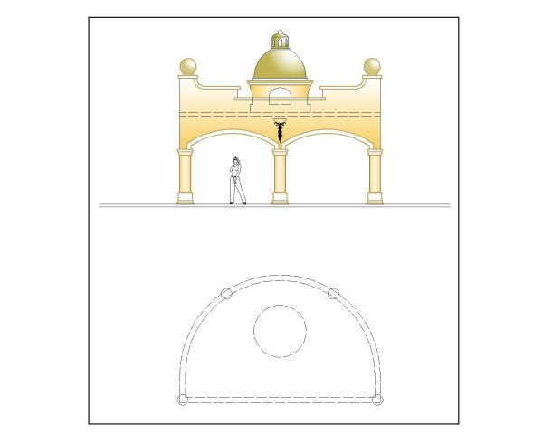 Free AutoCAD 2D Editable Drawings for Canopies Design for Parks & Open Area_ 3