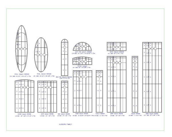 Free AutoCAD 2D Editable Drawings for Auburn Family