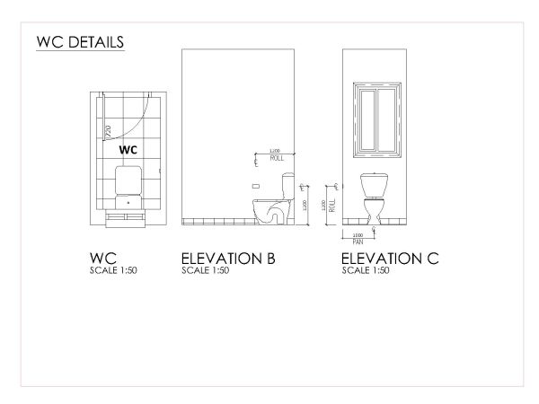 Free AutoCAD Drawings for Australian Smart House Design WC Detail