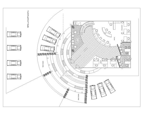 Bank Interior Layout Plan -1 CAD Block – DWG AutoCAD Editable Drawing (Free Download)