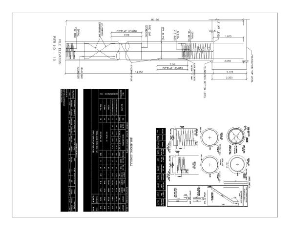 Free AutoCAD Drawing of Brdige Pier Design with Deck Slab - 4