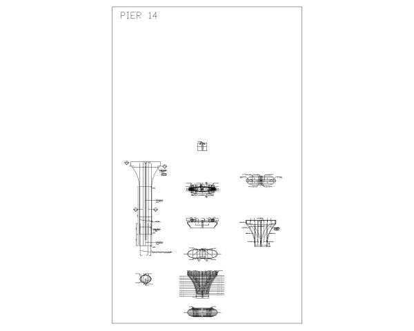Free AutoCAD 2D Editable Drawings for Bridge Abutment & Pier Reinforcements_ 14
