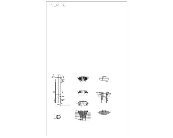 Free AutoCAD 2D Editable Drawings for Bridge Abutment & Pier Reinforcements_ 16