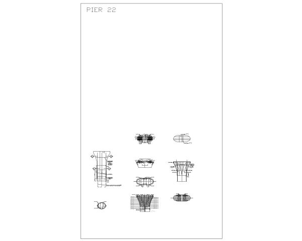 Free AutoCAD 2D Editable Drawings for Bridge Abutment & Pier Reinforcements_ 22