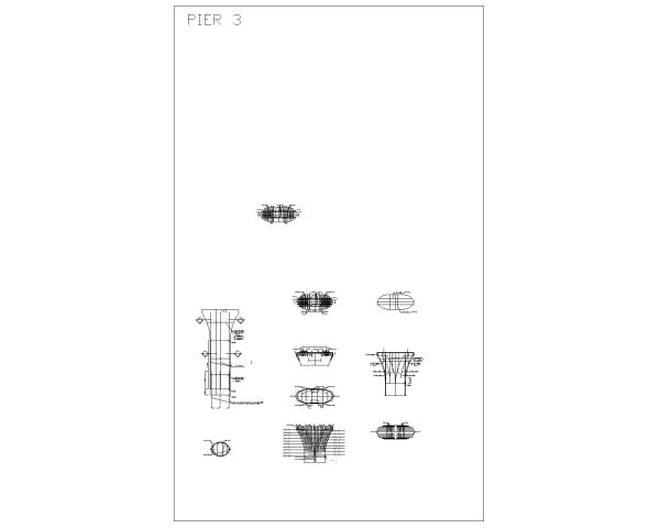Free AutoCAD 2D Editable Drawings for Bridge Abutment & Pier Reinforcements_ 3