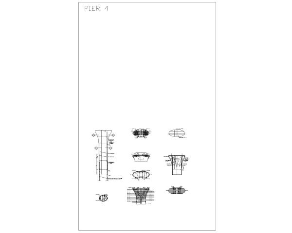 Free AutoCAD 2D Editable Drawings for Bridge Abutment & Pier Reinforcements_ 4