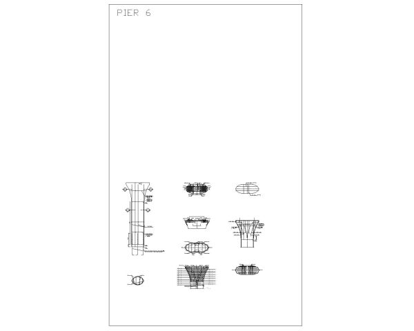Free AutoCAD 2D Editable Drawings for Bridge Abutment & Pier Reinforcements_ 6