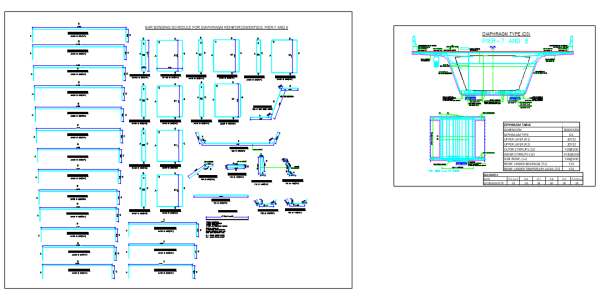Dettaglio diaframma ponte .dwg