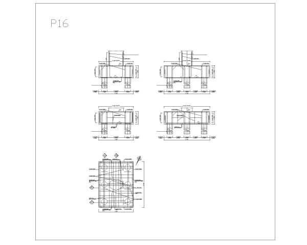 Free AutoCAD Editable Drawing for Bridge Pier Foundation Reinforcement Details_ 16