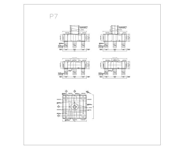 Free AutoCAD Editable Drawing for Bridge Pier Foundation Reinforcement Details_ 7