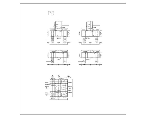 Free AutoCAD Editable Drawing for Bridge Pier Foundation Reinforcement Details_ 8
