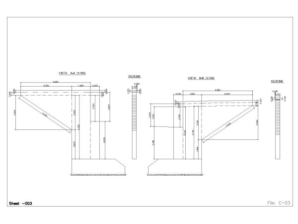 Free AutoCAD Drawing of Bridges Shop Drawings for Asia OP- 12
