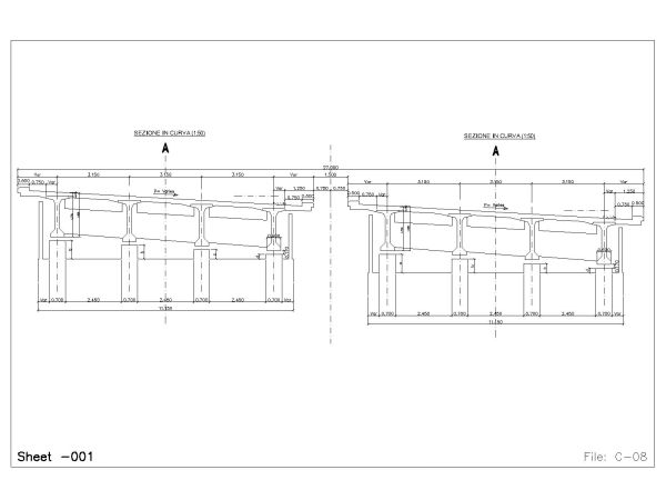 Free AutoCAD Drawing of Bridges Shop Drawings for Asia OP- 14