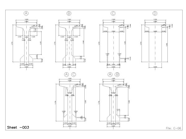 Free AutoCAD Drawing of Bridges Shop Drawings for Asia OP- 17
