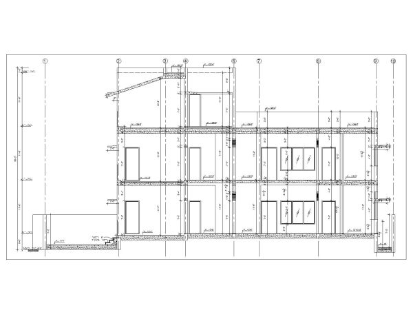 Free AutoCAD 2D editable Drawing for Building Sectional Views - 2