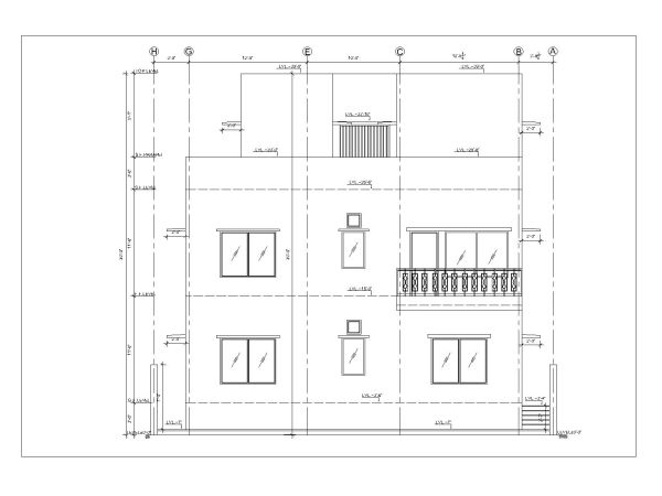 Free AutoCAD 2D editable Drawing for Building Sectional Views - 9