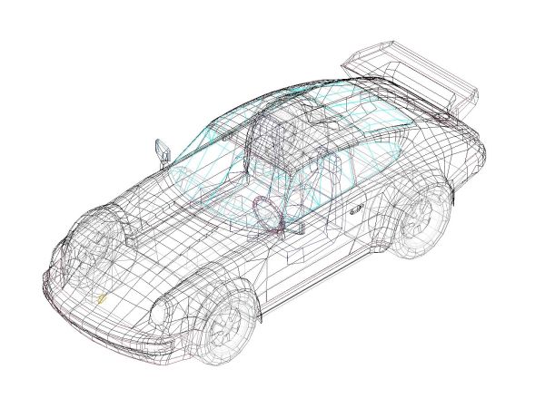 Free AutoCAD editable Drawing of Cars in 3D Perspective - 11