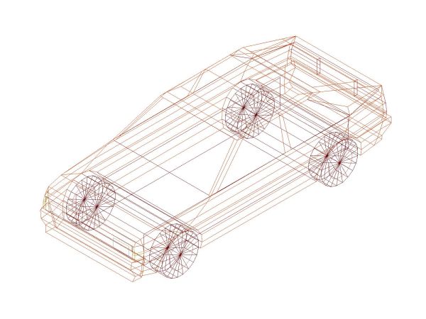 Free AutoCAD Drawing of Cars in 3D Perspective- 13