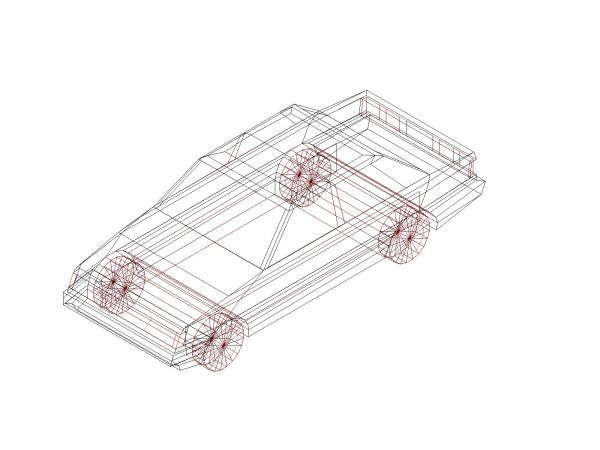 Free AutoCAD editable Drawing of Cars in 3D Perspective - 14