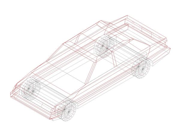 Free AutoCAD editable Drawing of Cars in 3D Perspective - 17