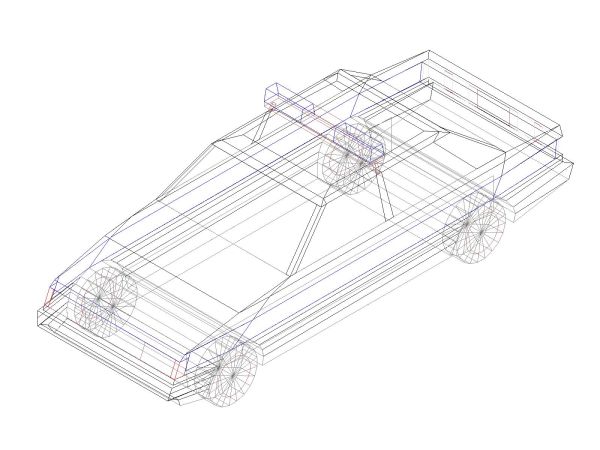 Free AutoCAD Drawing of Cars in 3D Perspective- 20