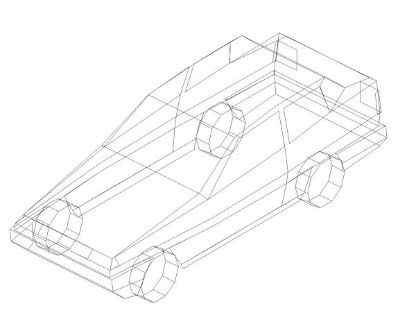 Free Editable CAD Model Drawings for Car - 1