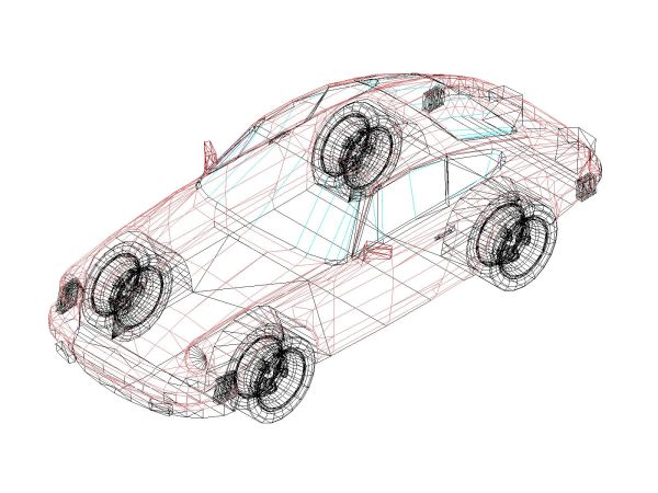 Free AutoCAD Drawing of Cars in 3D Perspective- 20