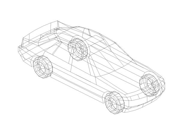 Free AutoCAD editable Drawing of Cars in 3D Perspective - 23