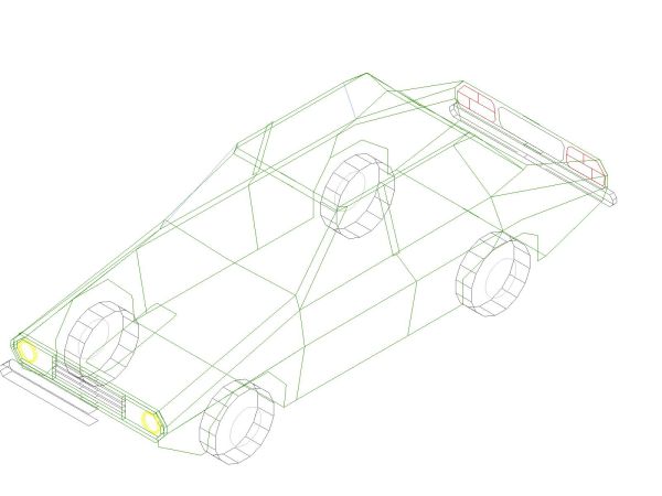 Free AutoCAD editable Drawing of Cars in 3D Perspective - 25