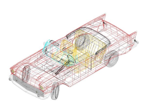 Free AutoCAD Drawing of Cars in 3D Perspective - 31