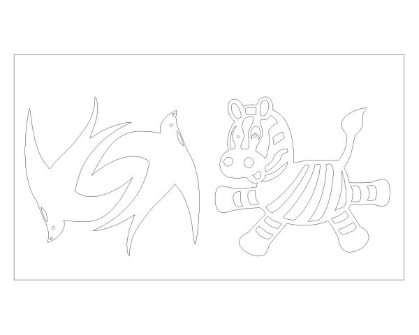Free AutoCAD 2D Editable Drawings for Cartoon / Animal Animations - 51