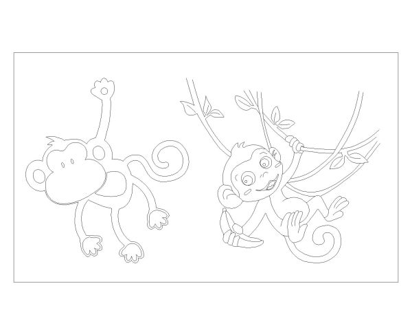 Free AutoCAD 2D Editable Drawings for Cartoon / Animal Animations - 52