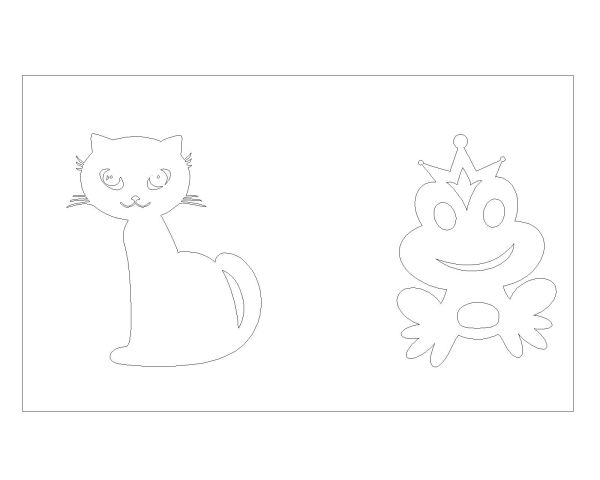 Free AutoCAD 2D Editable Drawings for Cartoon / Animal Animations - 56