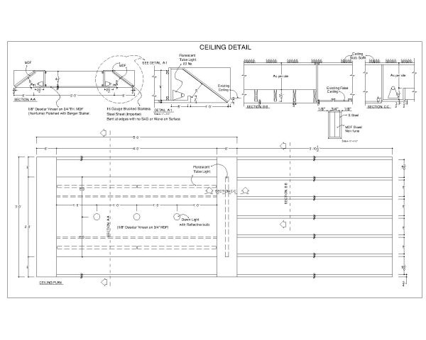 Free AutoCAD 2D Editable Drawings for Ceiling Designs in Details - 7