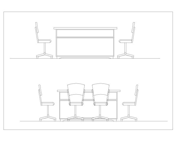 Free AutoCAD 2D Editable Drawings for Chair with Tables fro Coffee Shop & Hotles_ 7