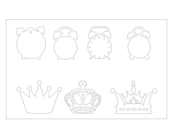 Free AutoCAD 2D Children Rooms Decoration Symbols - 10
