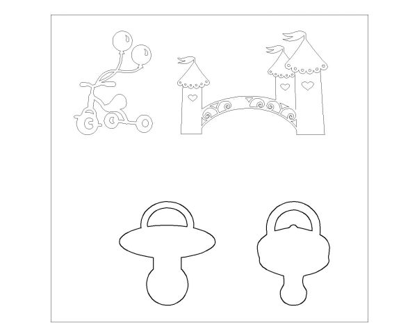 Free AutoCAD 2D Children Rooms Decoration Symbols - 17