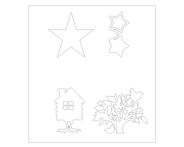 Free AutoCAD 2D Children Rooms Decoration Symbols - 23